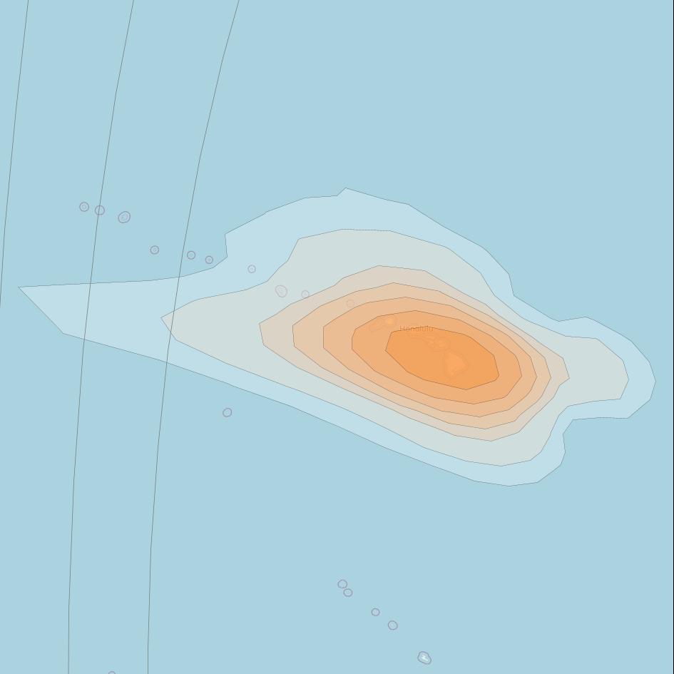 Directv 10 at 103° W downlink Ka-band A3BB (Hawaii) Spot beam coverage map