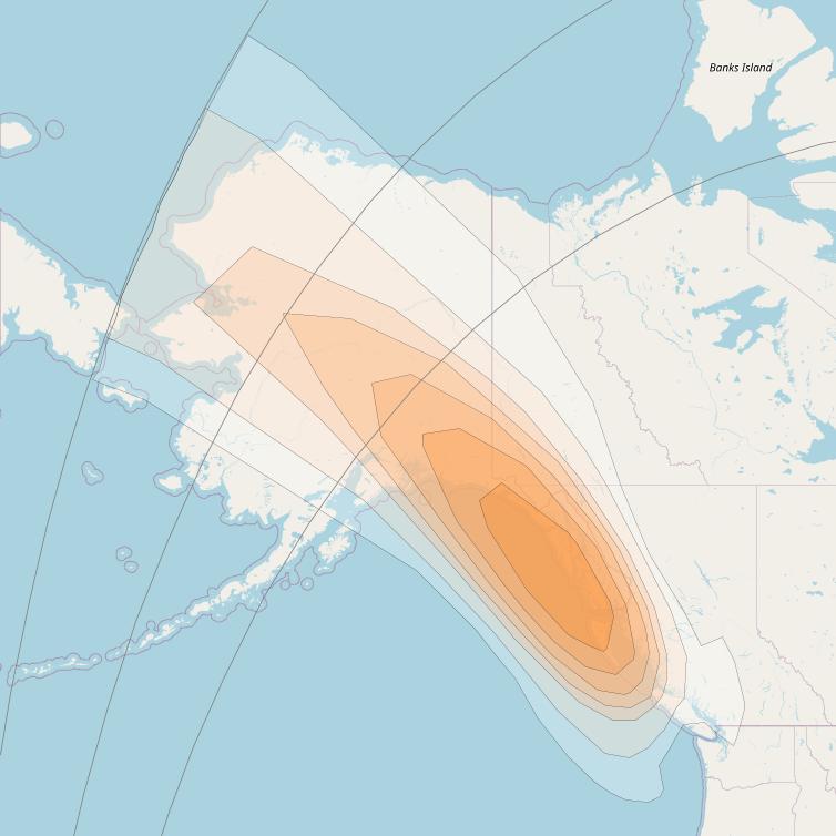 Directv 10 at 103° W downlink Ka-band A4BD (Alaska) Spot beam coverage map