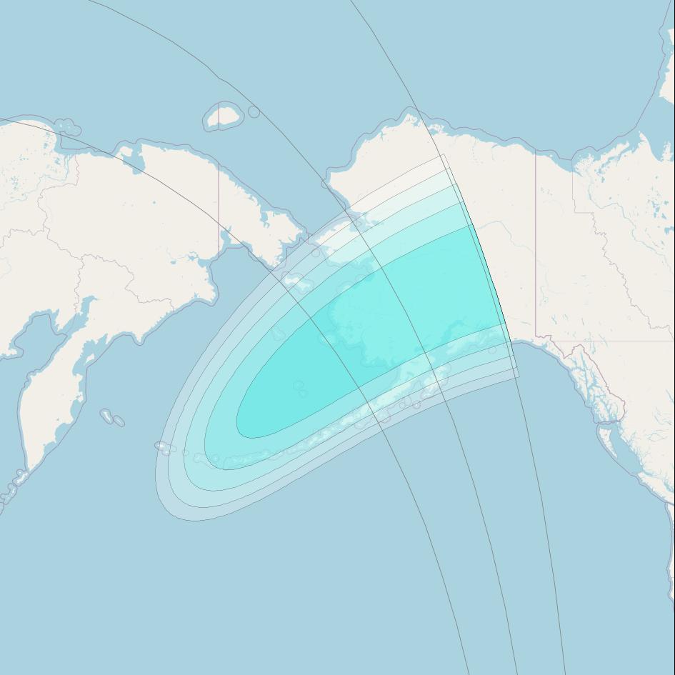 Inmarsat-4F1 at 143° E downlink L-band S153 User Spot beam coverage map