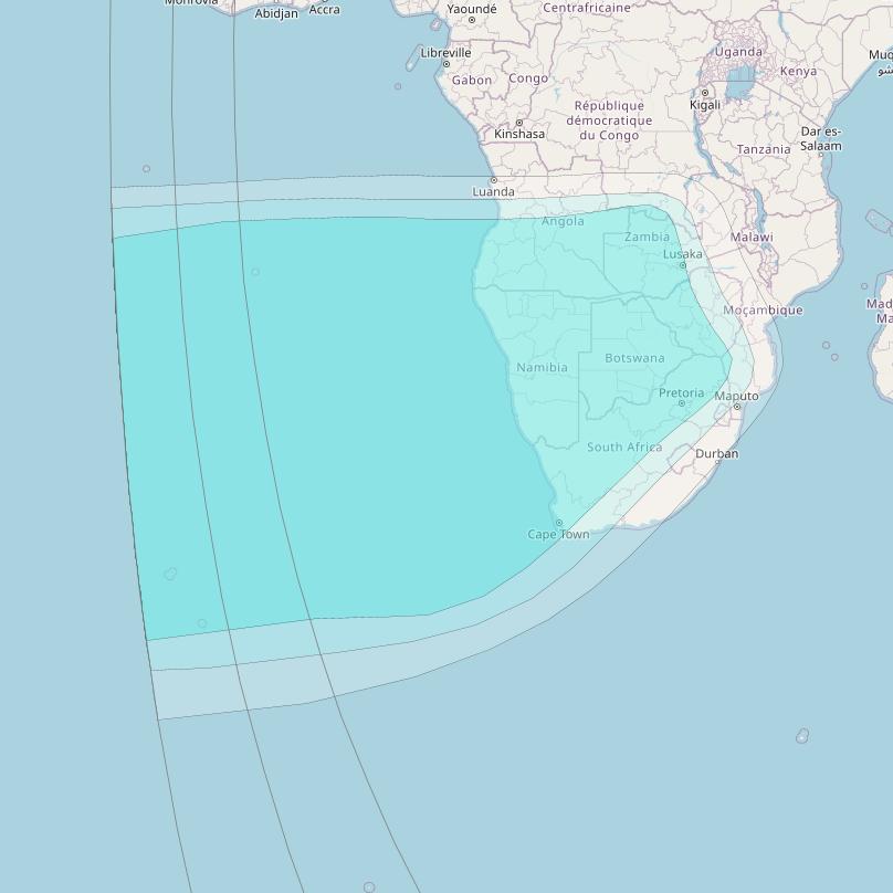 Inmarsat-4F2 at 64° E downlink L-band R017 Regional Spot beam coverage map