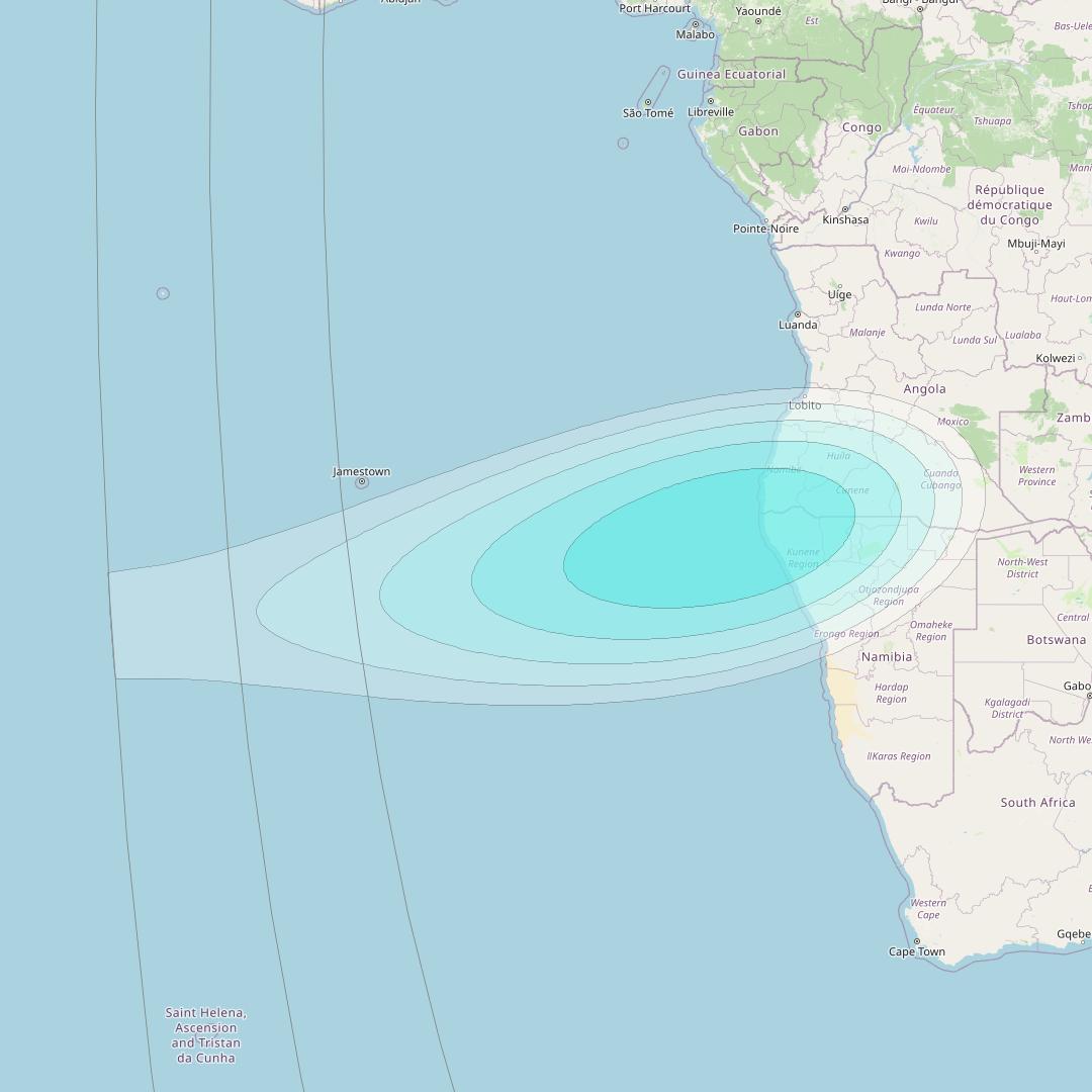 Inmarsat-4F2 at 64° E downlink L-band S010 User Spot beam coverage map