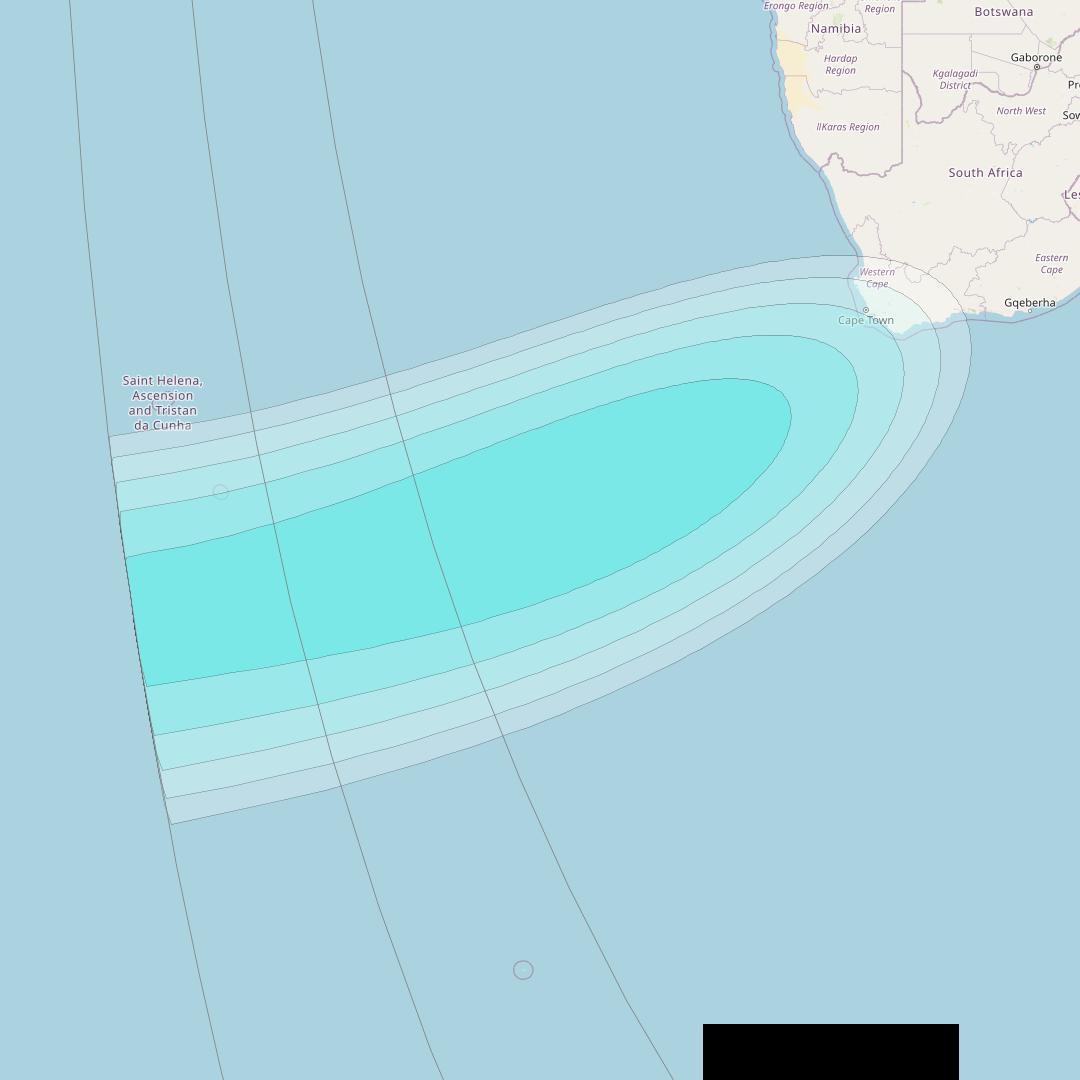 Inmarsat-4F2 at 64° E downlink L-band S018 User Spot beam coverage map