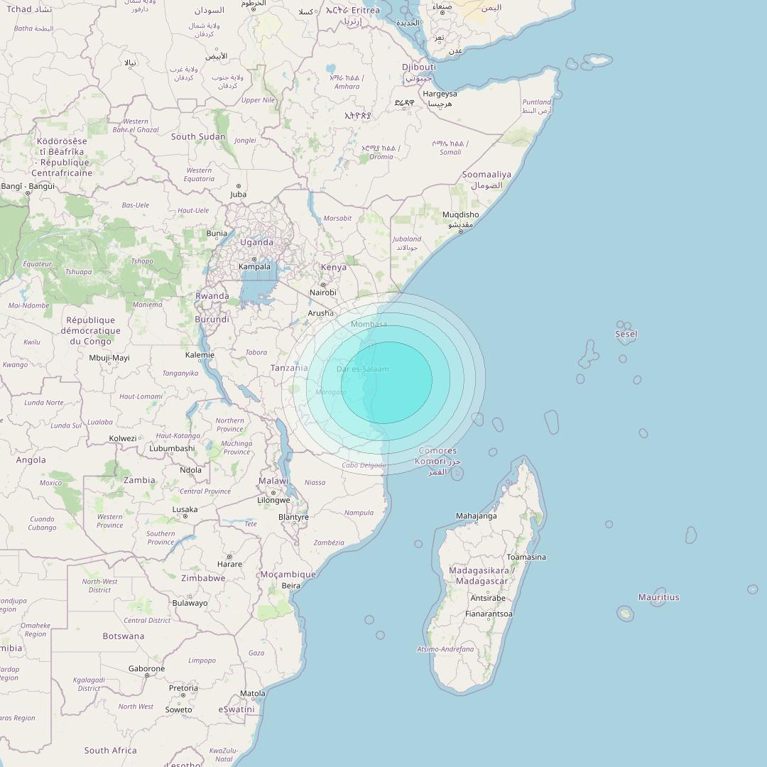 Inmarsat-4F2 at 64° E downlink L-band S046 User Spot beam coverage map
