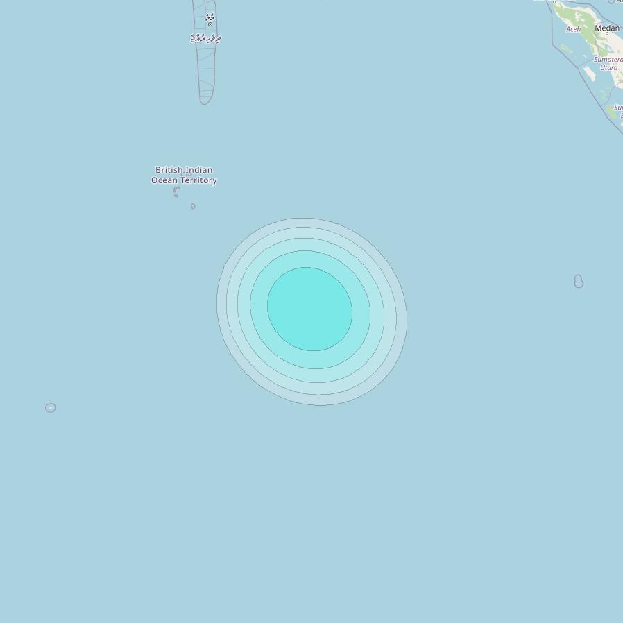 Inmarsat-4F2 at 64° E downlink L-band S130 User Spot beam coverage map