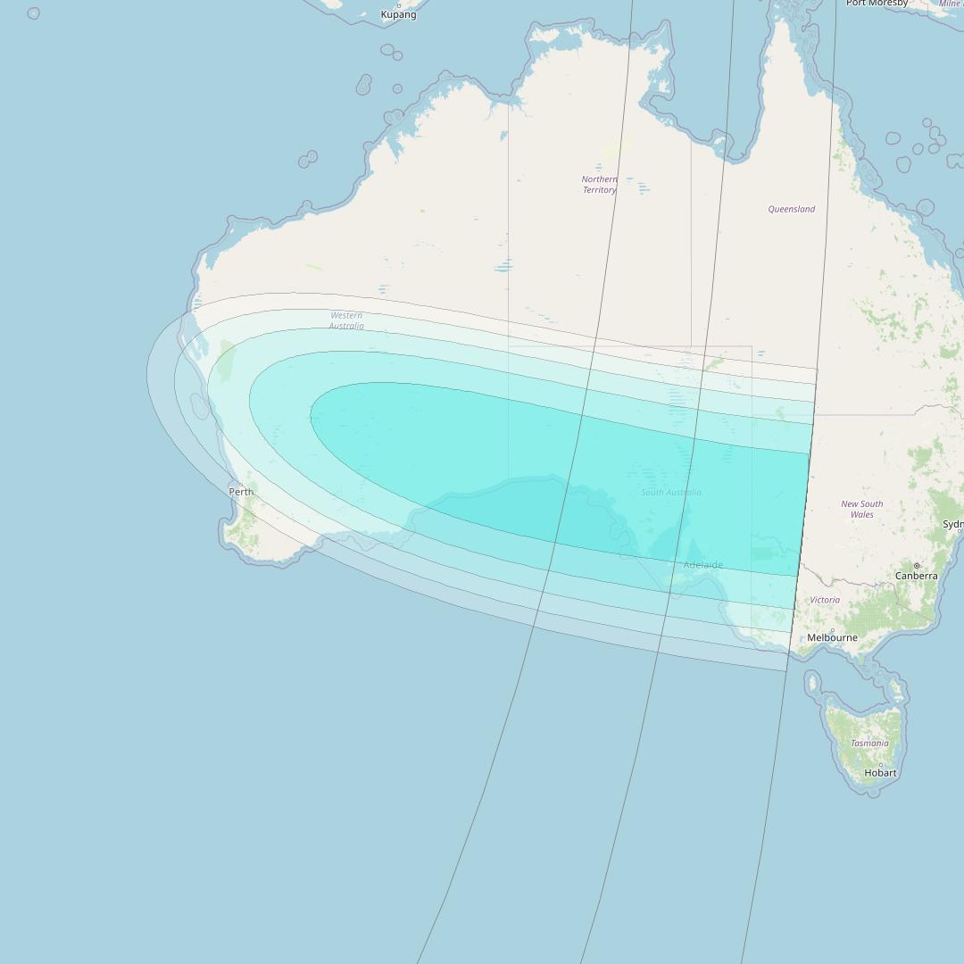 Inmarsat-4F2 at 64° E downlink L-band S179 User Spot beam coverage map