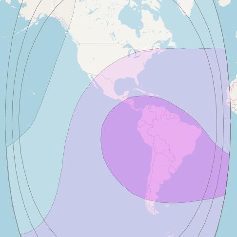 Intelsat 30 at 95° W downlink C-band Global Beam coverage map