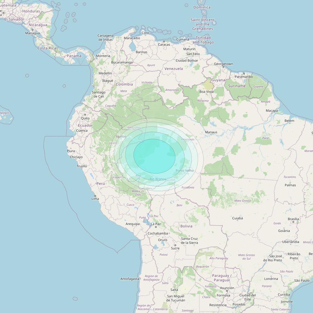 Inmarsat-4F3 at 98° W downlink L-band S159 User Spot beam coverage map